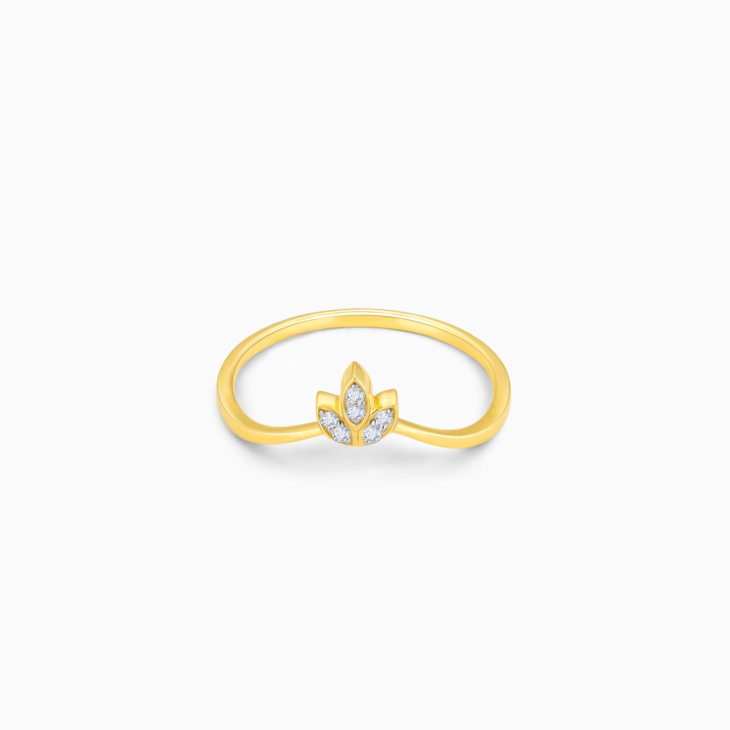 Gold Blooming Diamond Ring