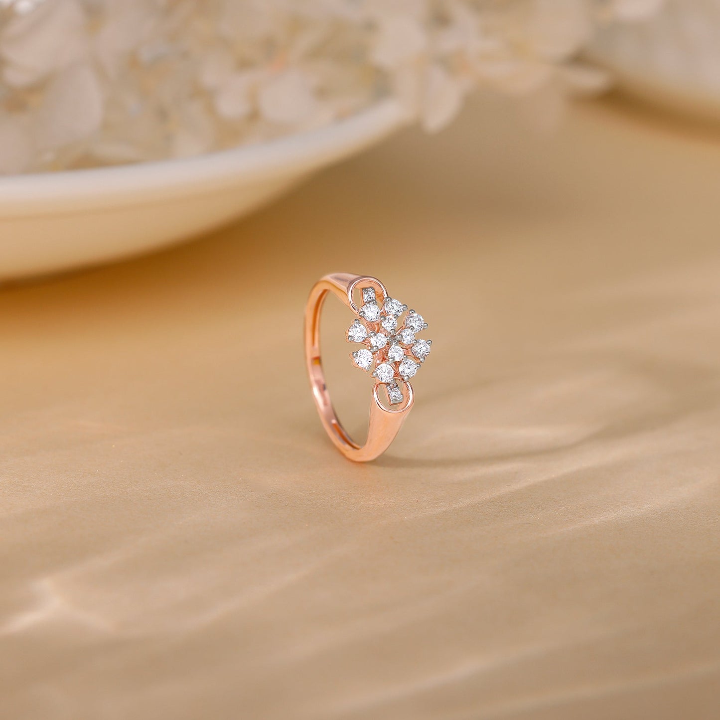 Rose Gold Nivara Diamond Ring