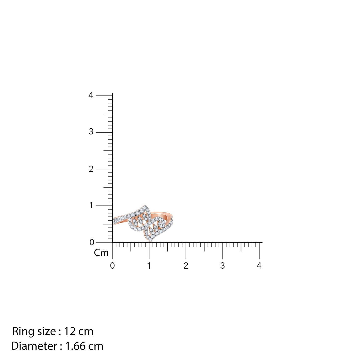 Rose Gold Zephyr Diamond Ring