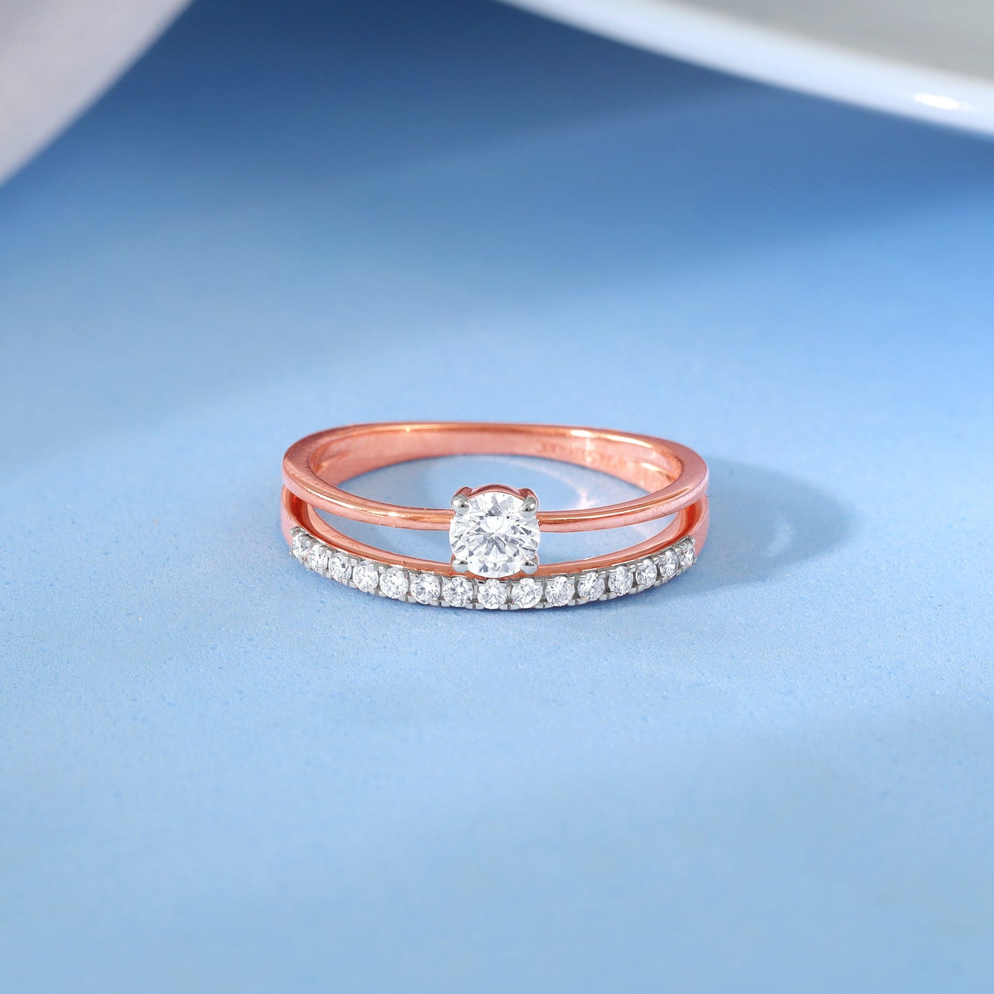 Rose Gold Begin Forever Solitaire Diamond Ring