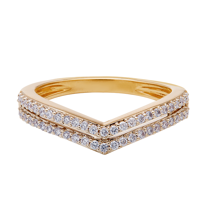 Aukera - Viera Curve Pavé Band