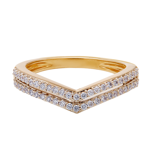 Aukera - Viera Curve Pavé Band