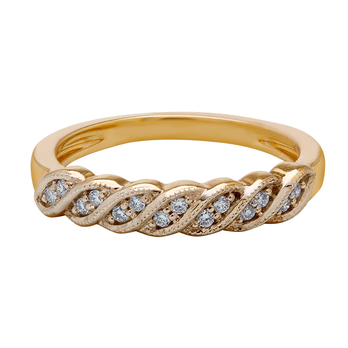 Aukera - Serene Twist Diamond Band