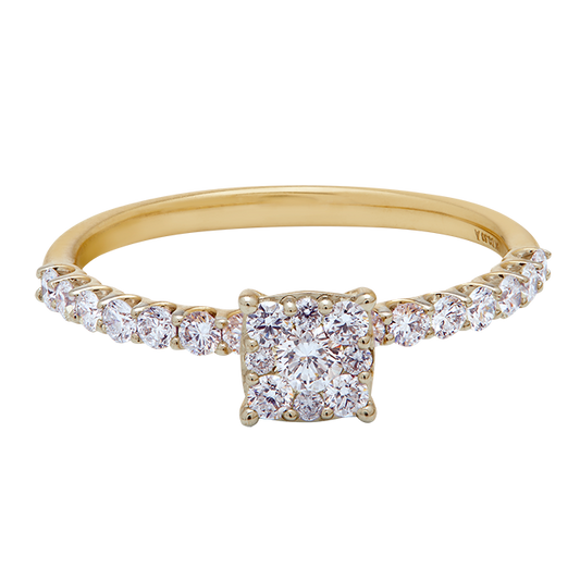 Aukera - Ascend Bridge Solitaire Ring