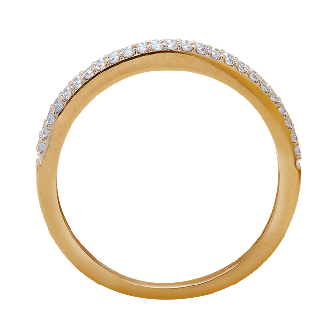 Aukera - Dual Band Pave Set Diamond Ring