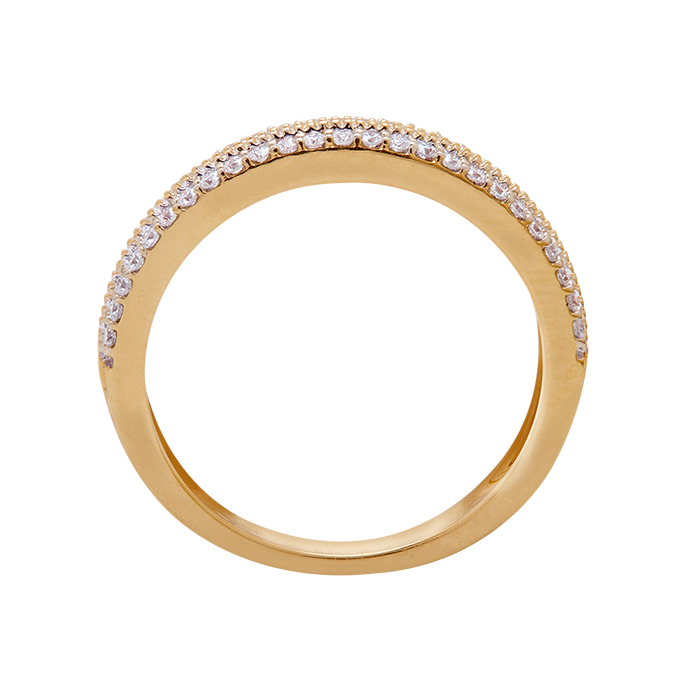 Aukera - Aurelin Dual Pavé Band