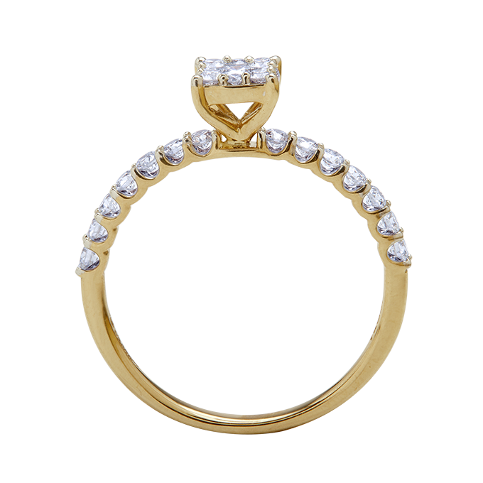 Aukera - Ascend Bridge Solitaire Ring