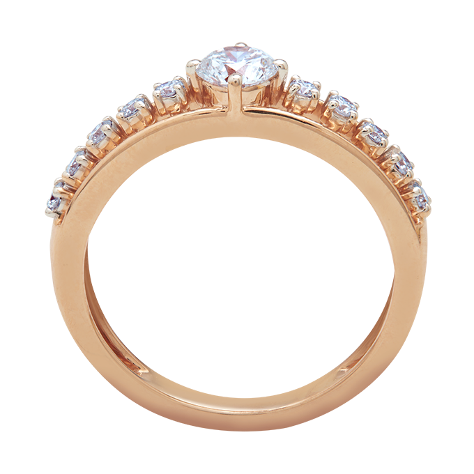 Aukera – Gilded Grace Solitaire Ring