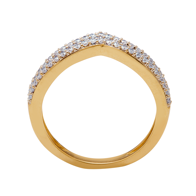 Aukera - Viera Curve Pavé Band