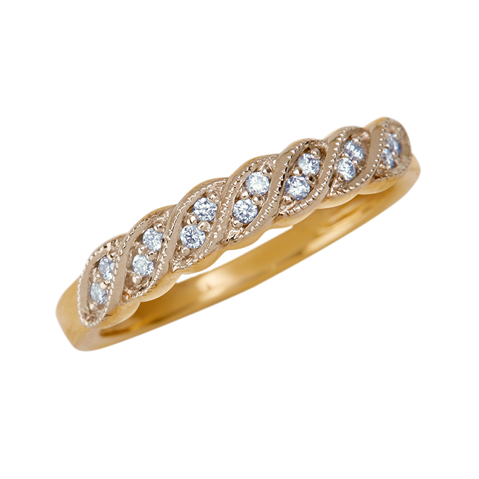 Aukera - Serene Twist Diamond Band