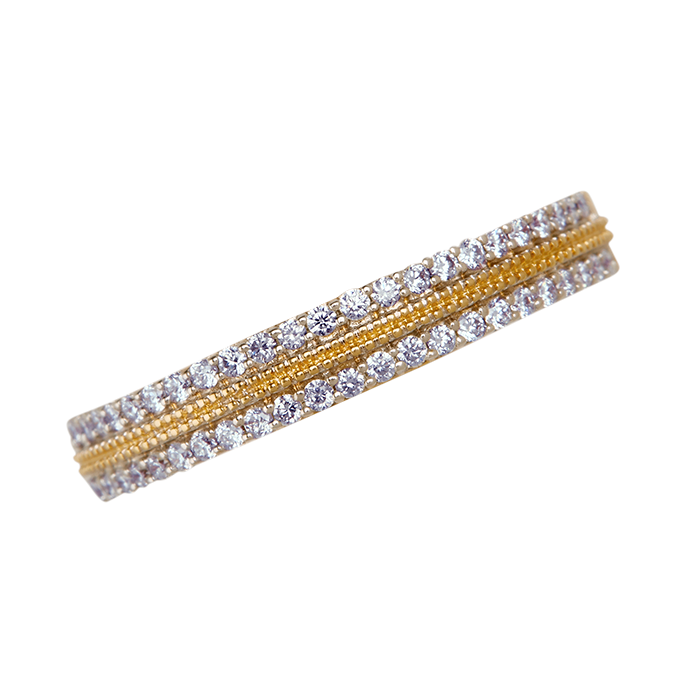 Aukera - Aurelin Dual Pavé Band