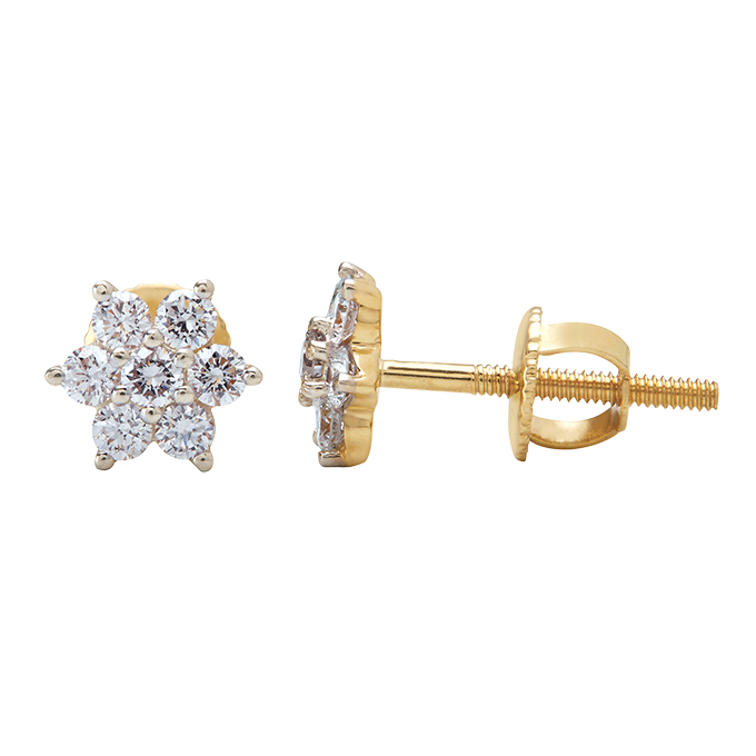 Aukera – Illusion Star-Cut Diamond Studs