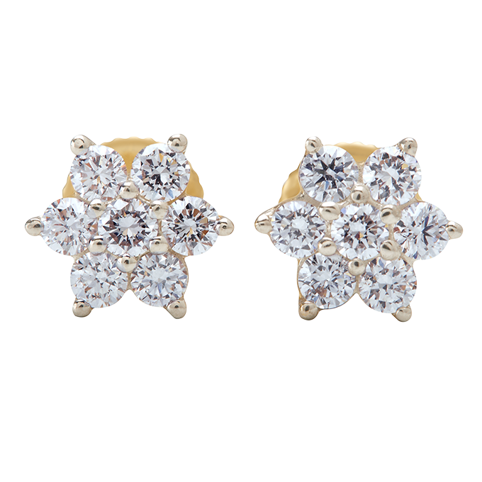 Aukera – Illusion Star-Cut Diamond Studs