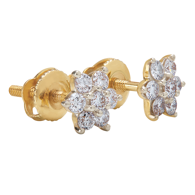 Aukera – Illusion Star-Cut Diamond Studs