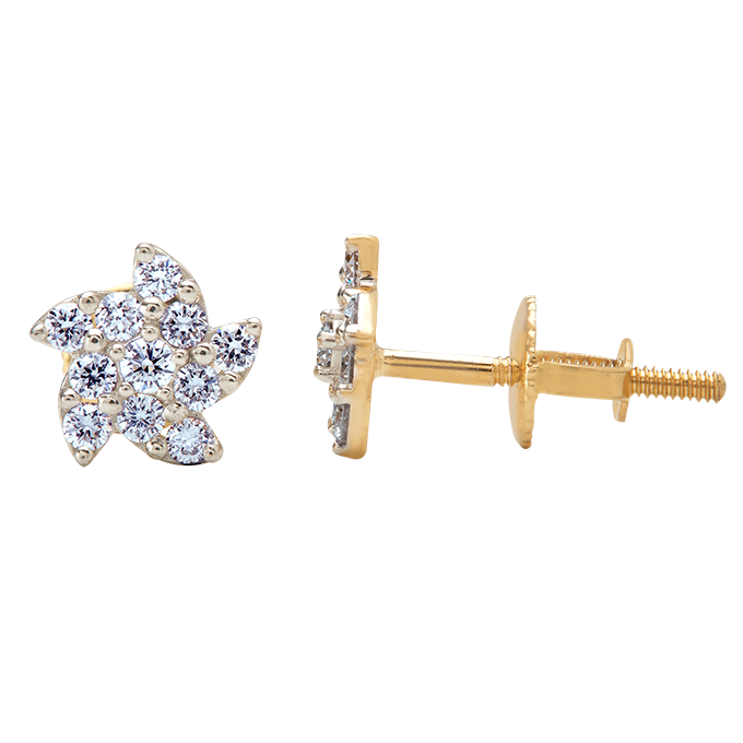 Aukera - Shooting Star Diamond Studs