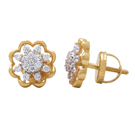 Aukera – Petal Bloom Diamond Studs