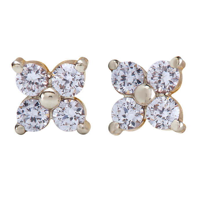 Aukera - Celeste Bloom Diamond Studs
