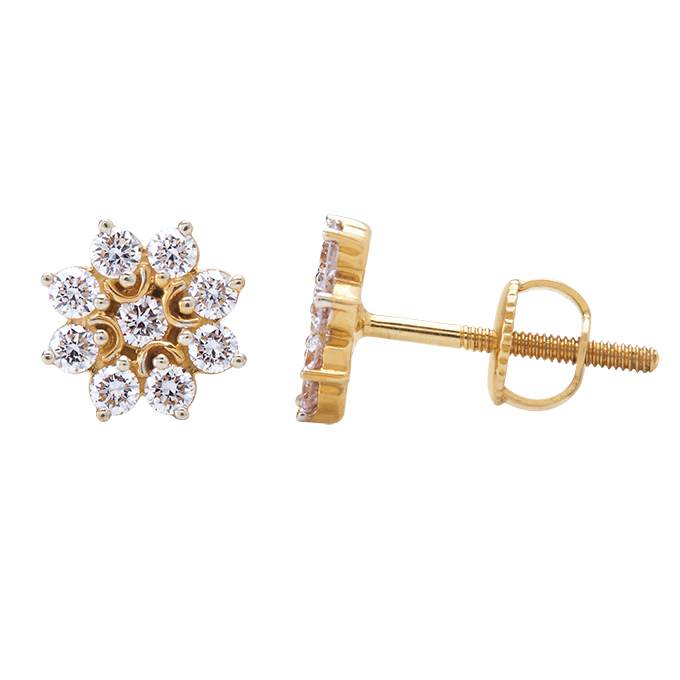 Aukera - Blooming Radiance Pear-Petal Studs