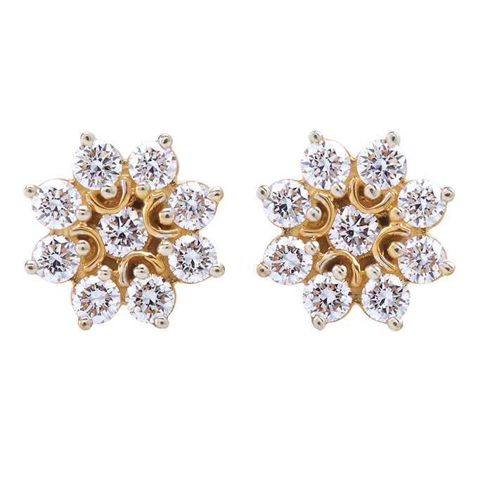 Aukera - Blooming Radiance Pear-Petal Studs