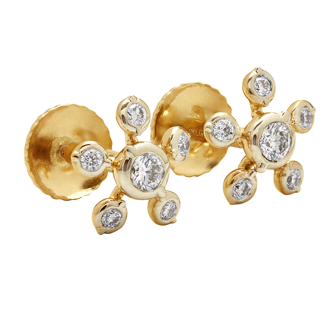 Aukera – Aura Bloom Bezel Studs