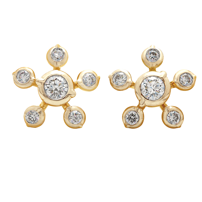 Aukera – Aura Bloom Bezel Studs