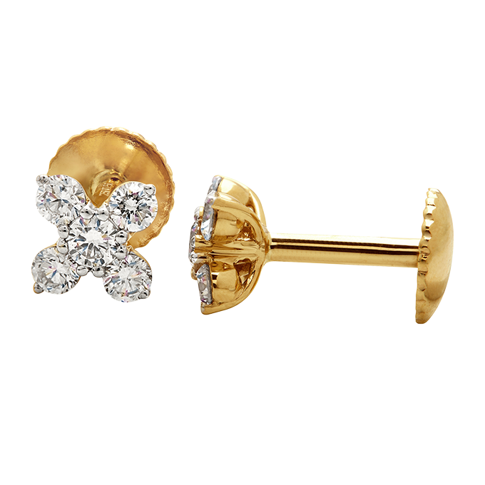 Aukera – Diamond Bloom Studs