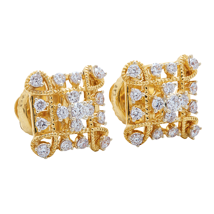 Aukera – Chequered Radiance Studs