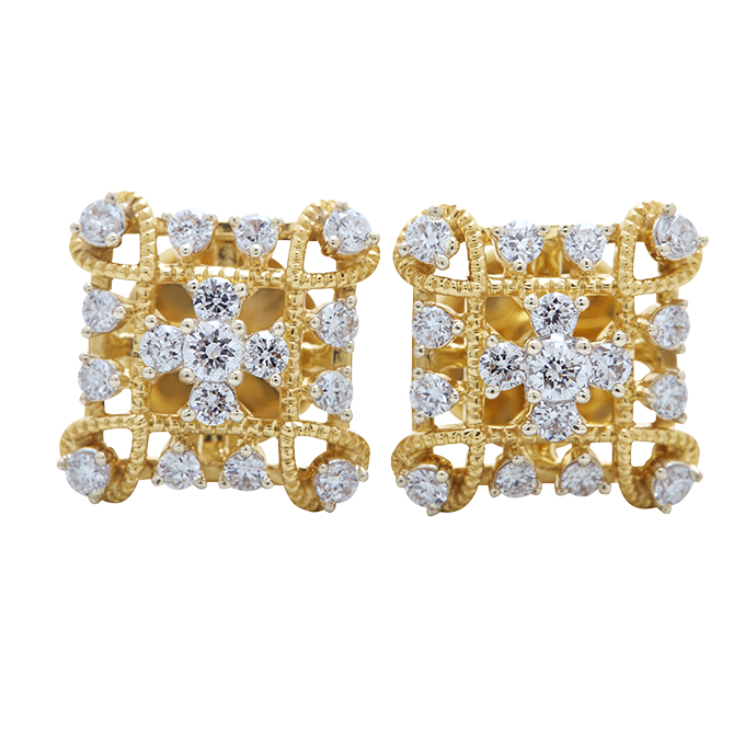 Aukera – Chequered Radiance Studs