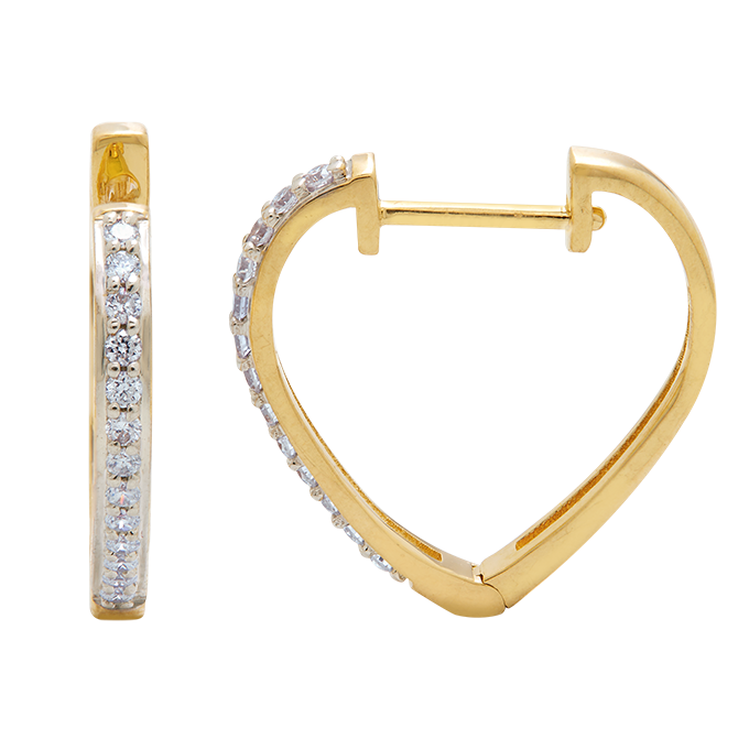Aukera - Diamond Studded Hoops