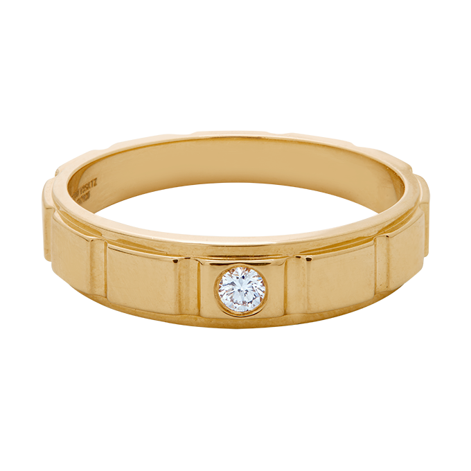 Aukera – Axis Line Diamond Band