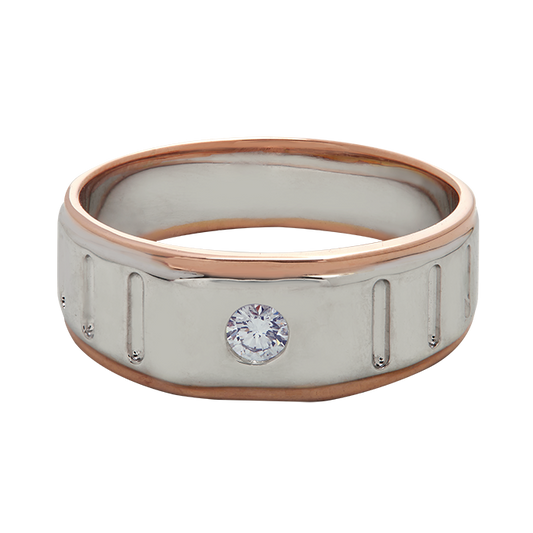 Aukera – Radiant Fusion Two-Tone Men's Diamond Ring