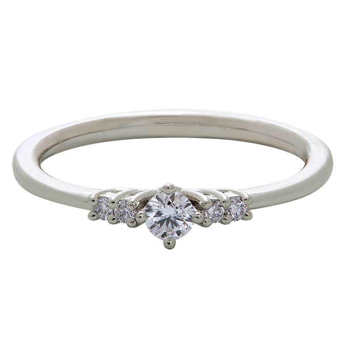 Aukera - Elegant Princess Diamond Ring