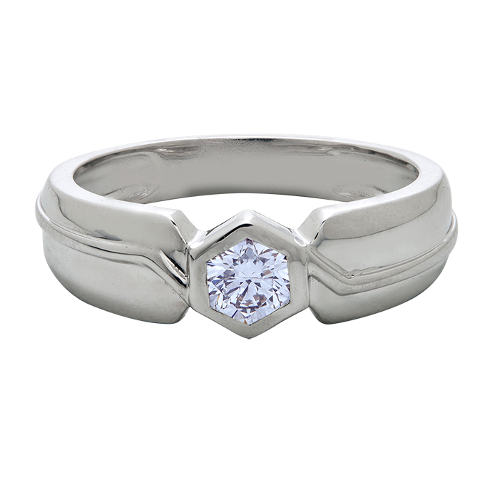Aukera - Sovereign Edge Solitaire Ring