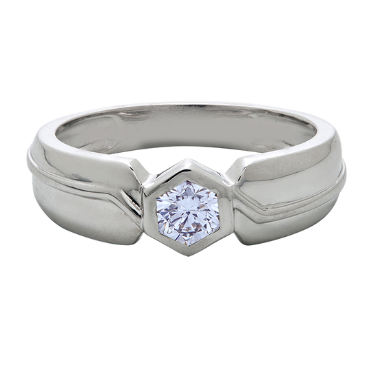 Aukera - Sovereign Edge Solitaire Ring