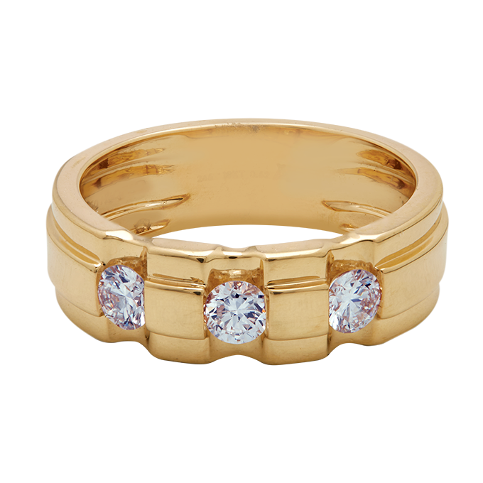 Aukera – Triple Solitaire Men’s Ring