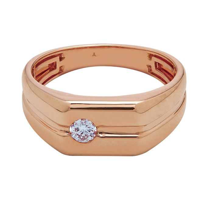 Aukera – Solaris Men's Rose Gold Ring