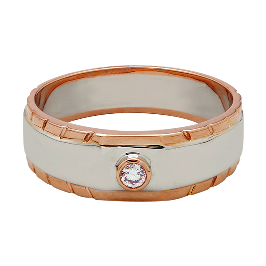 Aukera – Orion Two-Tone Solitaire Band