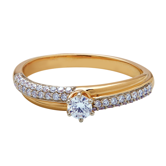 Aukera – Dual Grace Solitaire Ring