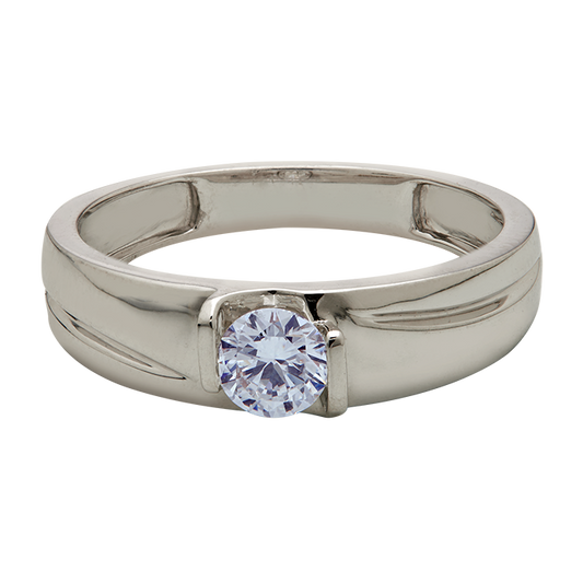 Aukera – Men's White Gold Diamond Ring