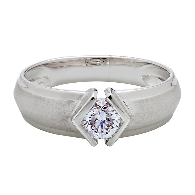 Aukera - Valiant Crest Solitaire Ring