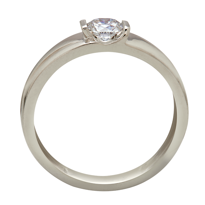 Aukera – Men's White Gold Diamond Ring