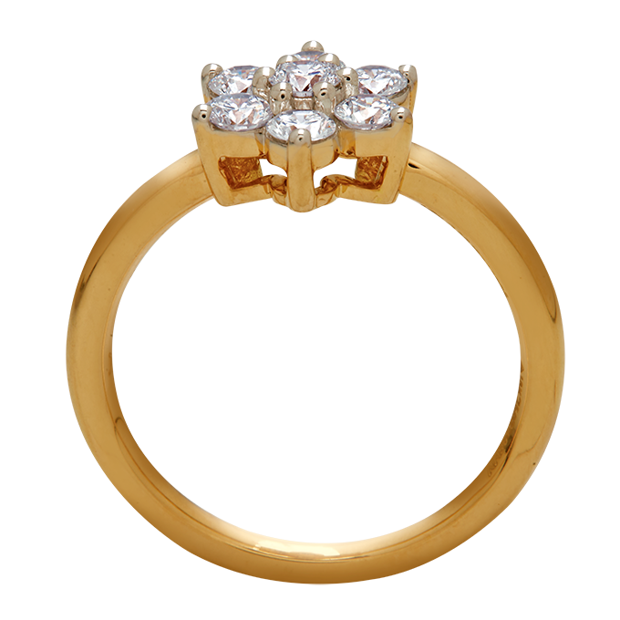 Aukera – Petal-Inspired Floral Diamond Ring