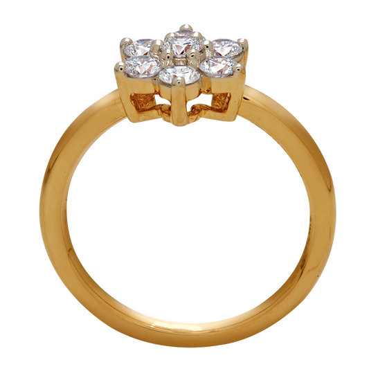 Aukera – Petal-Inspired Floral Diamond Ring