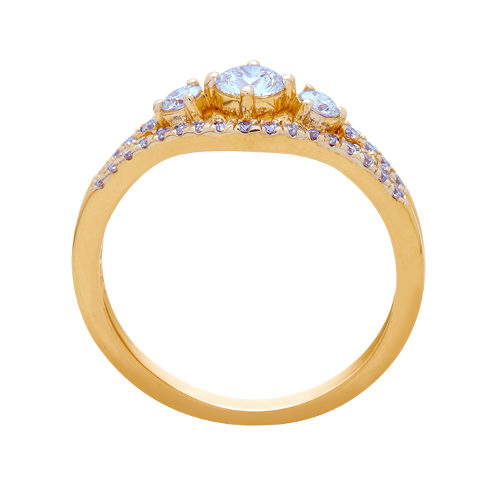 Aukera - Split Shank Diamond Solitaire Ring