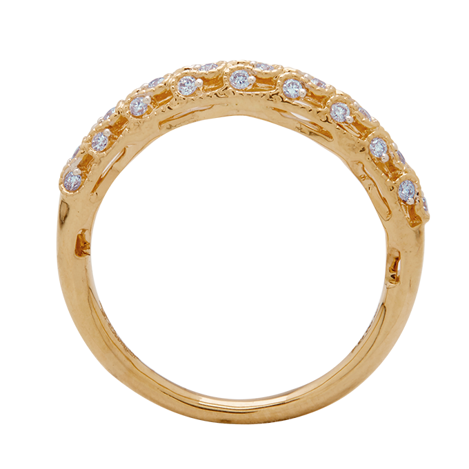 Aukera - Textured Diamond Band