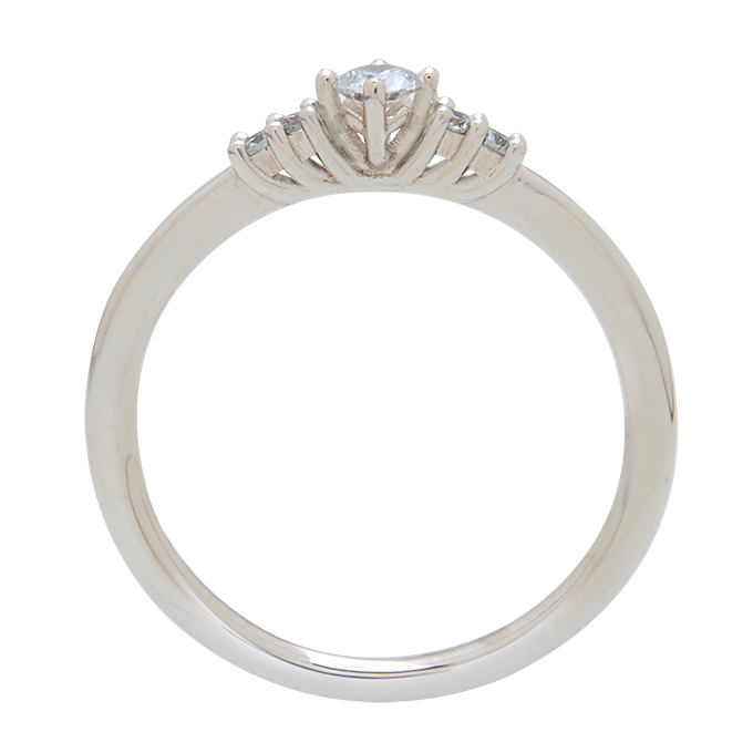 Aukera - Elegant Princess Diamond Ring