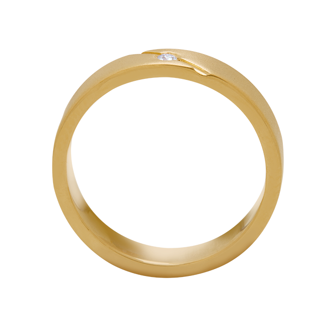 Aukera – Men's Solitaire Diamond Band