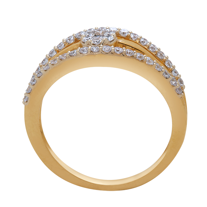 Aukera - Triple Split Diamond Ring