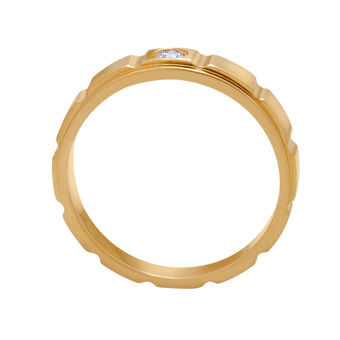 Aukera – Axis Line Diamond Band
