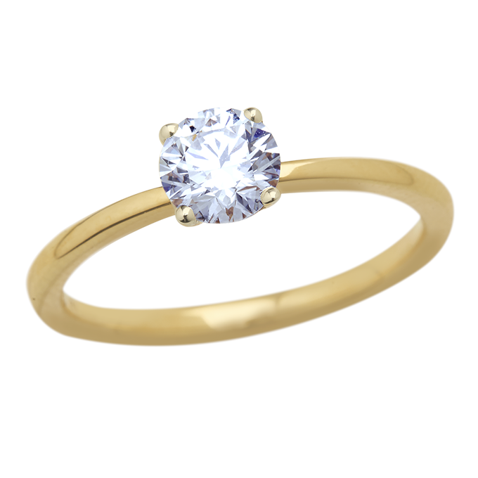 Aukera - Soleil Solitaire Brilliant-Cut Ring